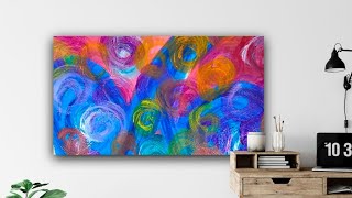 Acrylic Art -124/Easy Abstract Painting ideas for beginners/Simple Abstract Painting/Modern painting