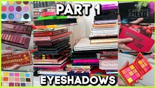 BRUTAL DECLUTTER SERIES PART 1 - EYESHADOW PALETTES | MAKEMEUPMISSA