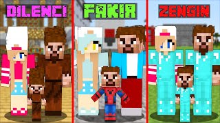 DİLENCİLİKTEN ZENGİNLİĞE DOĞRU FAKİR AİLESİ'NİN HAYATI! 😂 - Minecraft