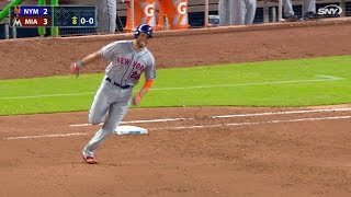 NYM@MIA: Loney lines a double to center in the 8th