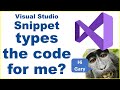 Visual Studio - code snippet