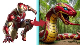 AVENGERS But SNAKE🐍 VENGERS 𓆗 All Characters (marvel \u0026 DC) 2024💥