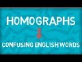 Everything about Homographs | Confusing Words In English