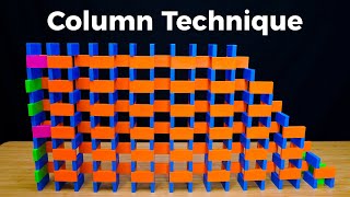 How to Build a Domino Wall (pt. 2: Column Technique)