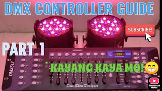 PART 1 DMX-512 192 channel  TUTORIAL | USING BIGDIPPER LP001 | SCENE 1 TO 8 | LIGHT CONTROLLER