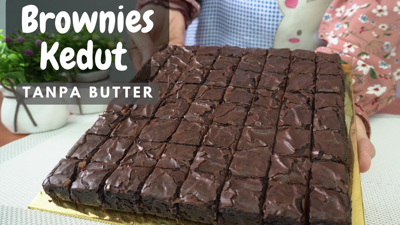 Resepi Brownies Kedut Tanpa Butter - YouTube