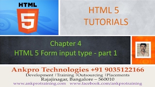 HTML 5 - Chapter 4 - HTML 5 Form input types color, week, datetime, number- part 1