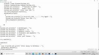 Java project || Atm machine project || JAVA project for beginner|| JAVA project with tutorial