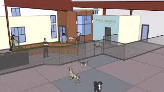 The Pack Indoor Dog Park Indoor View 3D