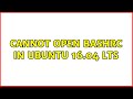 Ubuntu: Cannot open Bashrc in Ubuntu 16.04 LTS