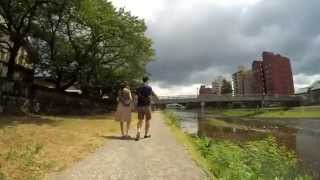 アクションカメラ 金沢市 チャリ散歩 浅野川大橋 ・ 梅の橋 ・ 天神橋 　自転車車載