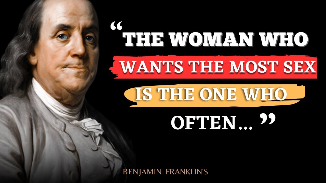 Benjamin Franklin's Life Lessons To Learn In Youth And Avoid Regrets In ...