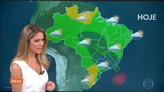 🌀Ciclone Tropical Kurumi no Atlântico Sul  | Hora UM  - Globo (24/01/2020)