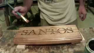 Custom Carved Wood Sign