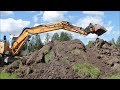 liebherr 316 grävning för jordvärme timelapse