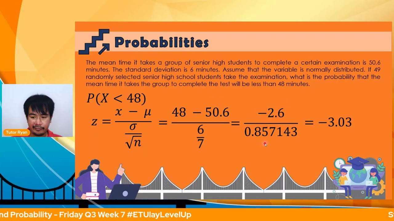 SHS- Statistics And Probability - Friday Q3 Week 7 #ETUlayLevelUp - YouTube