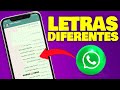 WHATSAPP | Como ESCREVER Com LETRAS DIFERENTES