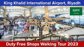 Riyadh Airport Walking Tour 2023- King Khalid International Duty Free Chocolate / Souvenir Shopping