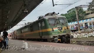 01065 Dadar-Dhule Special Fare Express, #train #railway #express #like #station.