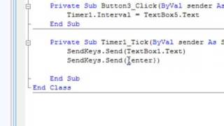 How to make a Chat Spammer in Visual Basic 2008