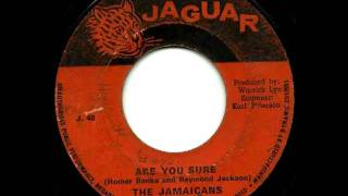 THE JAMAICANS - Are you sure + version (1972 Jaguar)