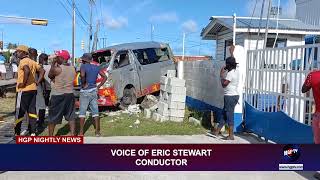 SEVERAL PASSENGERS WERE INJURED AFTER MINIBUS CRASHED INTO GWI FENCE AT LBI