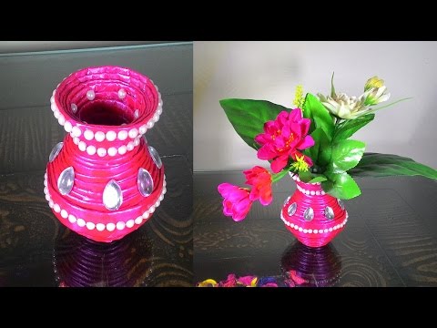 How to make newspaper flower vase | DIY newspaper crafts How to make newspaper flower vase | DIY newspaper crafts