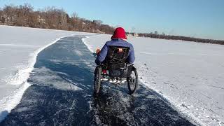 A Greenspeed Anura on the ice