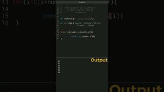 print all elements of an array using for loop in JavaScript