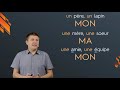 mon ma mes les adjectifs possessifs grammaire française