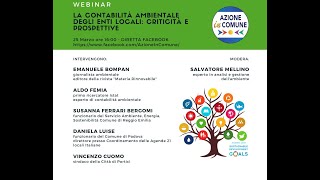 Webinar - Contabilità Ambientale