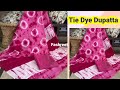 tie dye printed special dupatta design ideas for girls 2024