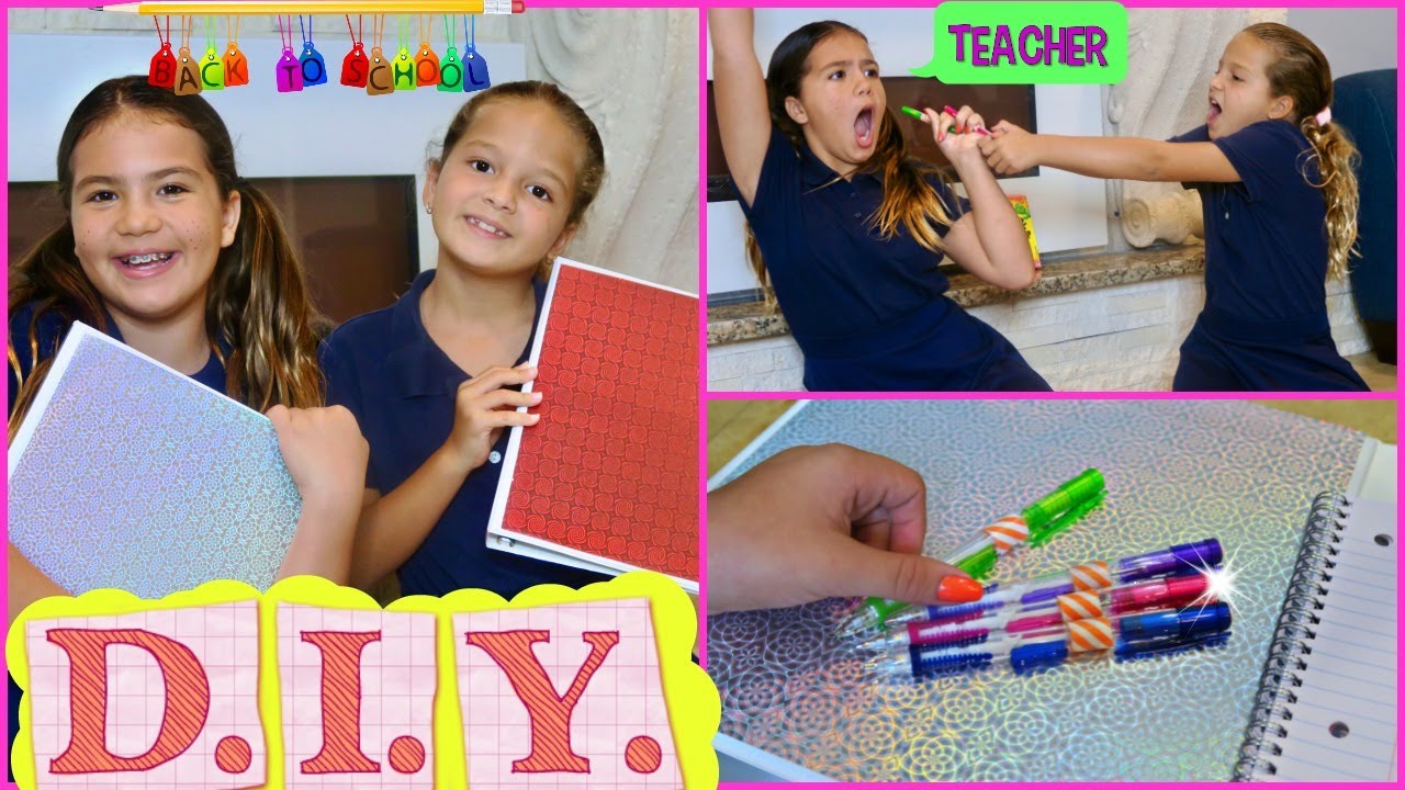 DIY BACK TO SCHOOL "SKITS" ALISSON&EMILY" - YouTube