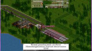 open transport tycoon deluxe tutorial demo #1 coal main line