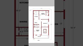 30x50 house plan ! 30x52 home design