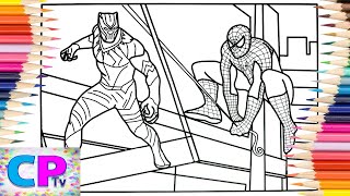 Spiderman vs Black Panther Coloring Pages/Mendum - Beyond (feat. Omri) [NCS Release]