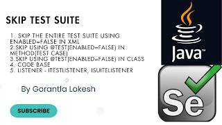 Selenium Java Tutorial 28: Skip Test Suite in Selenium Java TestNG #seleniumwebdriver #testng