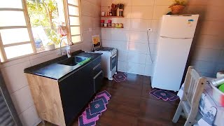 ACORDEI INSPIRADA🏠😍 DEIXEI A CASINHA BRILHANDO | ORGANIZEI A BANCADA/ BOLO DE MILHO E +