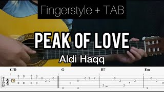 Alqi Haqq - Peak Of Love | Fingerstyle Guitar (TABLATURE + CHORD) #requestpriority