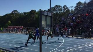 Duval County Middle Boys 100M Heat 2