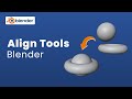 How to Align Two Objects in Blender | Blender Align Tools Tutorial #blendertutorialforbeginners