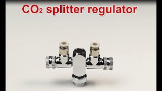 Clscea Aquarium Dedicated CO2 Splitter Regulator Valve 2 Way