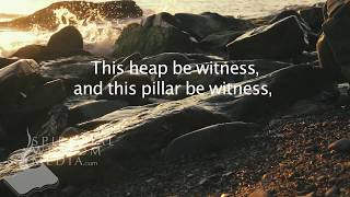 Genesis 31:52 - This heap be witness, and this pillar be witness, that I will not - Bible Verses