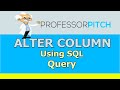 Alter Column Data Type in SQL