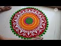 5 minutes rangoli design with stencil how to use stencil for rangoli quick u0026 easy rangoli...