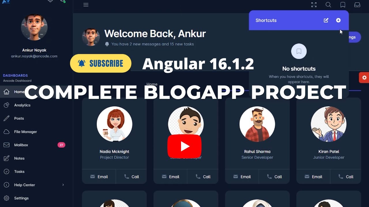 Angular Blog App Project | Building A Powerful Angular Blog App - YouTube