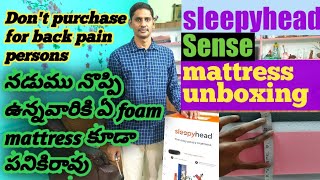 Sleepyhead sense mattress unboxing,sleepyhead orthopedic mattress review,best orthopedic mattress,