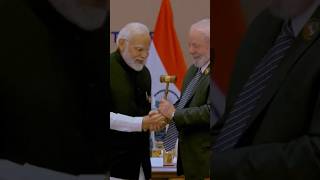 India’s Modi hands over the #g20 presidency to Brazil’s Lula #politics #shorts
