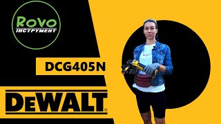 DCG405N DeWALT Кутова шліфмашинка безщіткова   відео огляд. Акумуляторна болгарка.