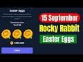 Rocky Rabbit Easter Eggs 15 September | Rocky Rabbit Daily Combo Today